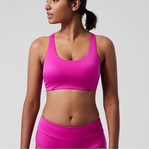 Athleta MALIBU BIKINI TOP D-DD Medium  Electric Fuchsia Surf